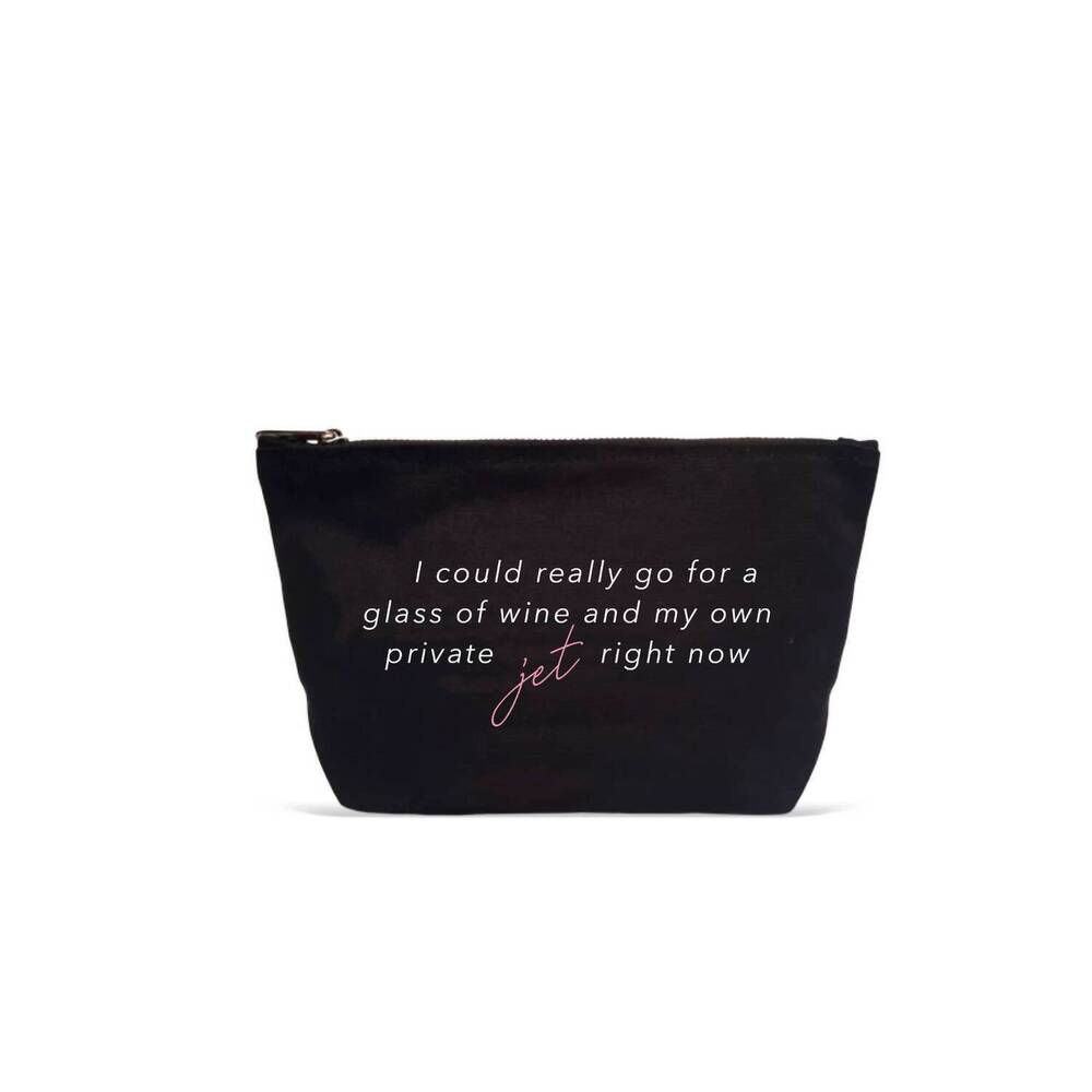 NEW LA TRADING CO private jet pouch in black